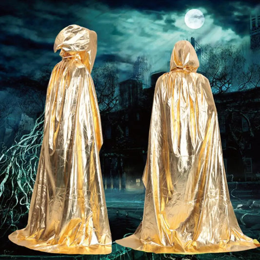 Medieval Robes Witch Wizard Cloak Cape Death Ghost Devil Costume