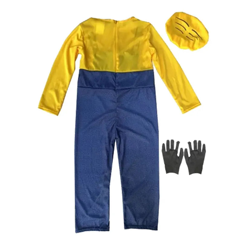 Cartoon Character Halloween Costume – Adult & Kids' Jumpsuit and Accessory Options