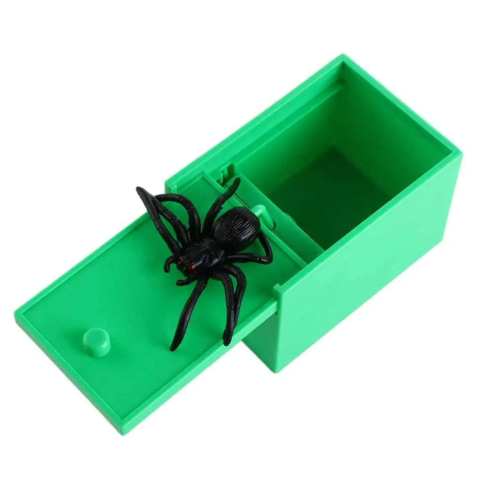 Joke Gift Funny Spider Box Play Bug Scare Toy Box Surprising Scare Prank Toy Office