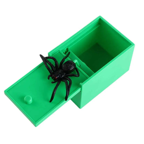 Joke Gift Funny Spider Box Play Bug Scare Toy Box Surprising Scare Prank Toy Office