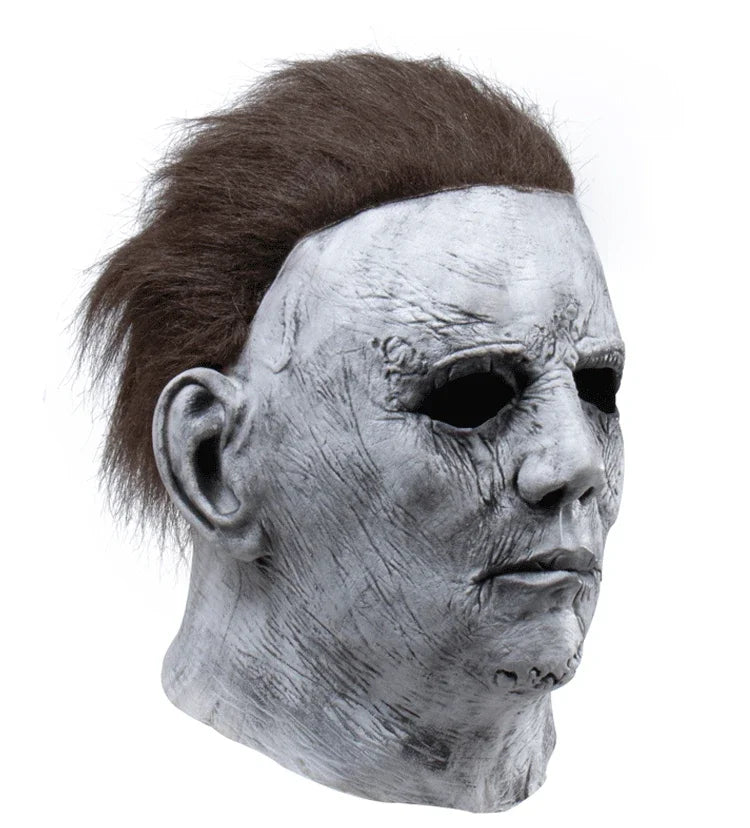 White-Faced Slasher Horror Latex Mask - Adult Halloween - product image 6