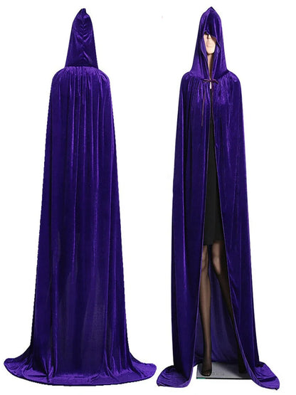 Adult Witch Gothic Hooded Cloak Vampires Grim Reaper Capes Costume - alternate view 10