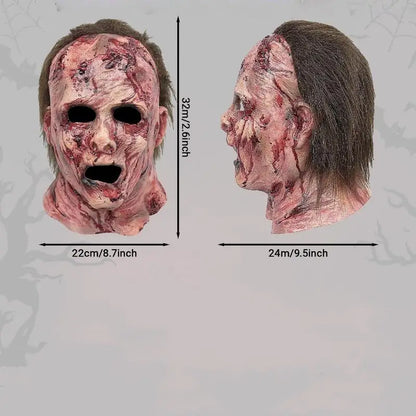 Halloween Silicone Mask Scary Clown Bloody Masks Scary Headgear Head Mask Haunted House - View 6
