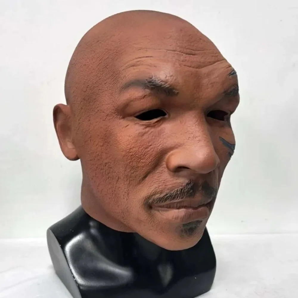 Boxing Champion Mike Tyson Role Headgear Halloween Party Funny Latex Mask Ball Dress Up Clothing Accessories