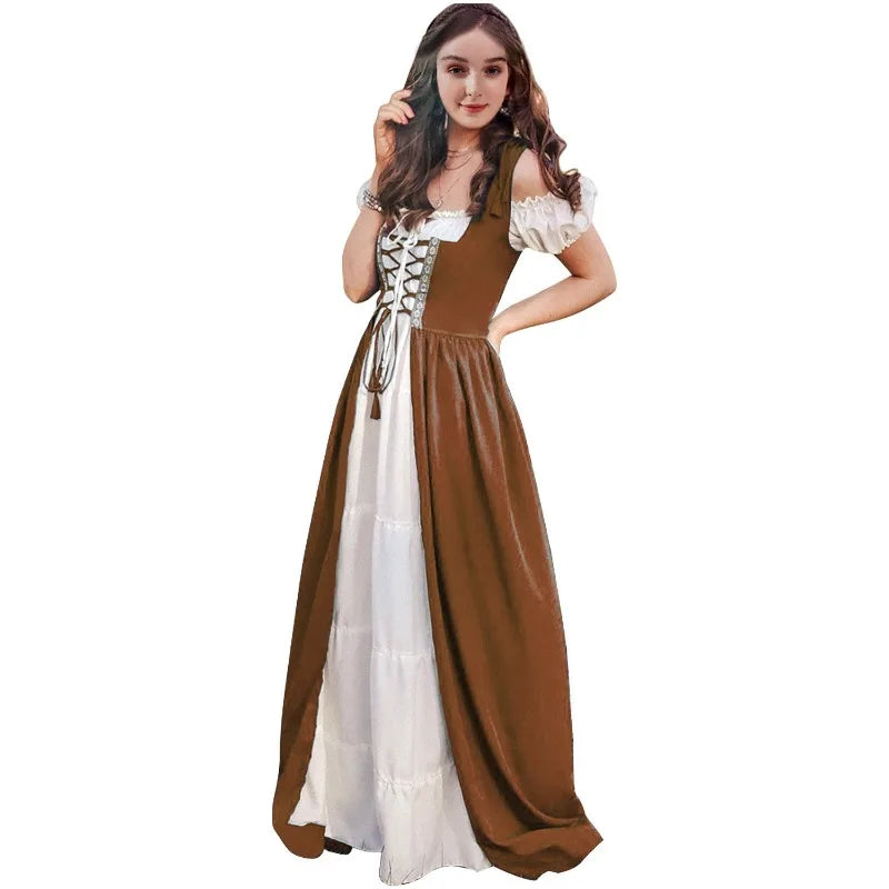 Medieval Renaissance Drama Dance Costume Halloween Girdle Cos Dress Halloween Costumes for Women Dress Love - product image 10