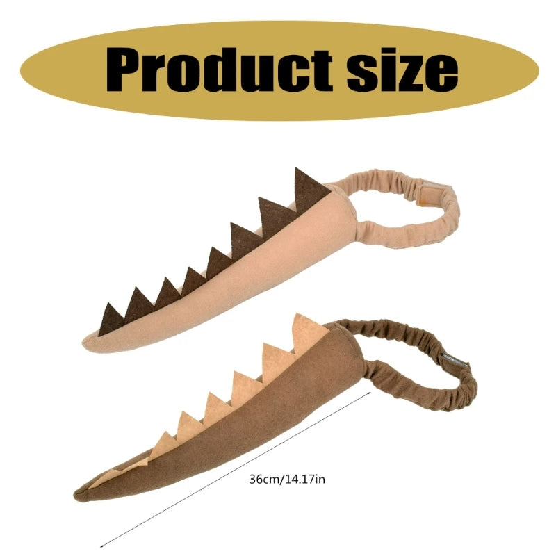 Kid Dinosaur Tail Costume for Boy Girl Halloween Dress up Tail Kid Dinosaur Tail - product image 6