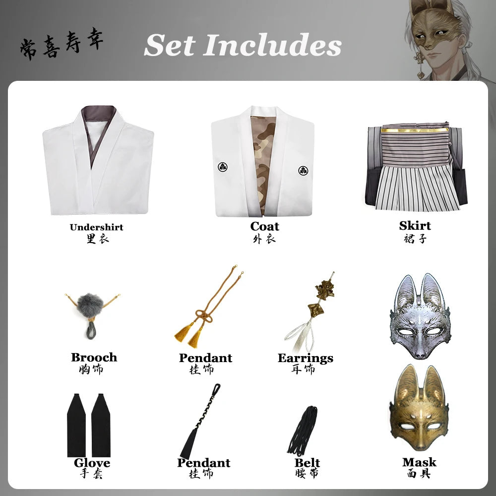 Game Fox Chang Xi Shou Xing Costume Suit Uniform Game Silent Hill F Halloween Outfits for - View 7