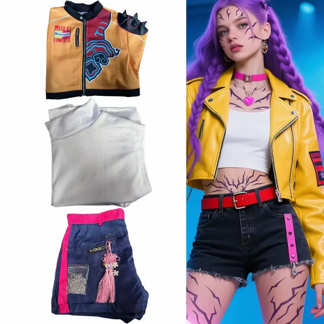 Mira Rumi Cosplay Costume Fashion Sexy Uniform Girl Group Suit Women Halloween Party Clothing - product image 4