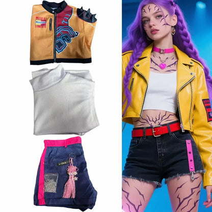 Mira Rumi Cosplay Costume Fashion Sexy Uniform Girl Group Suit Women Halloween Party Clothing - product image 4