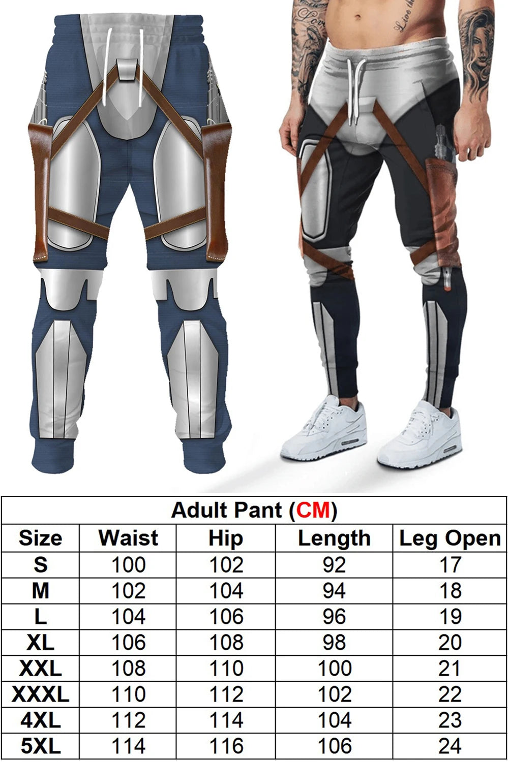 Din Djarin Costume Adult Kids Battle Armor Printed Hoodie Pant Movie Space Bounty Hunter - Adult Suit C / XL