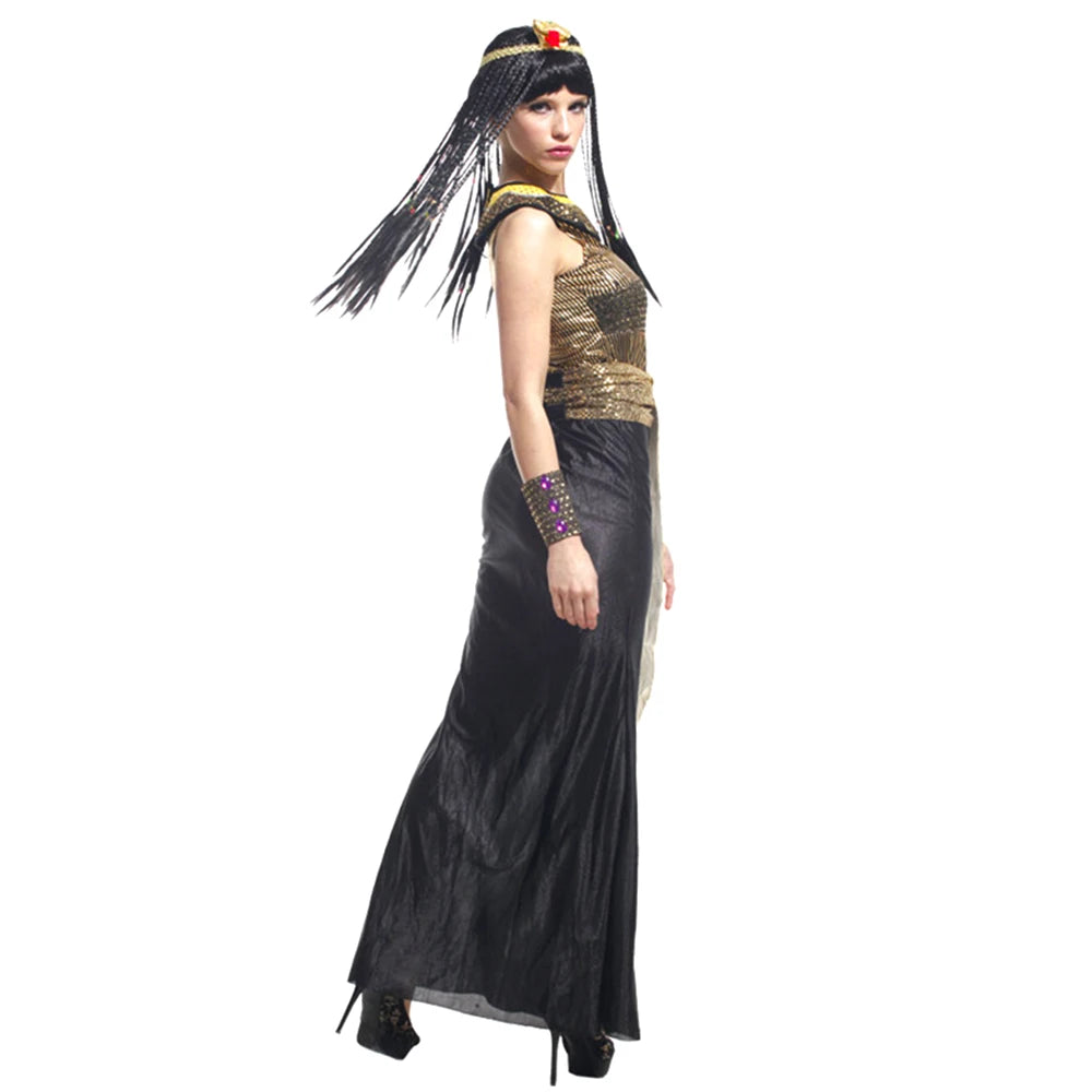 Couples Medieval Ancient Egypt Egyptian Pharaoh King Cleopatra Queen Costume - alternate view 5