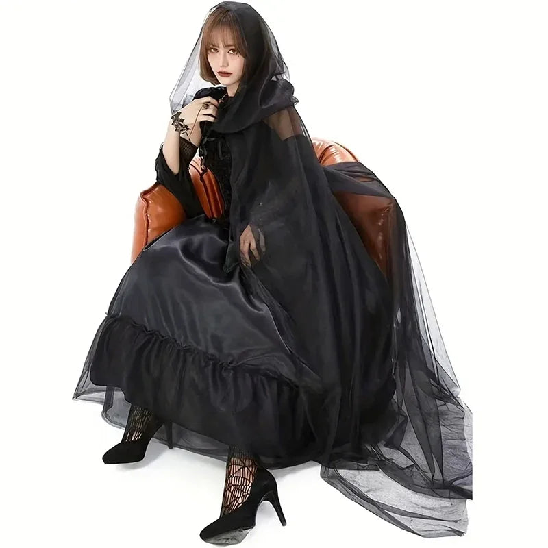 Vampire & Witch Halloween Costume - black / M - product image 3