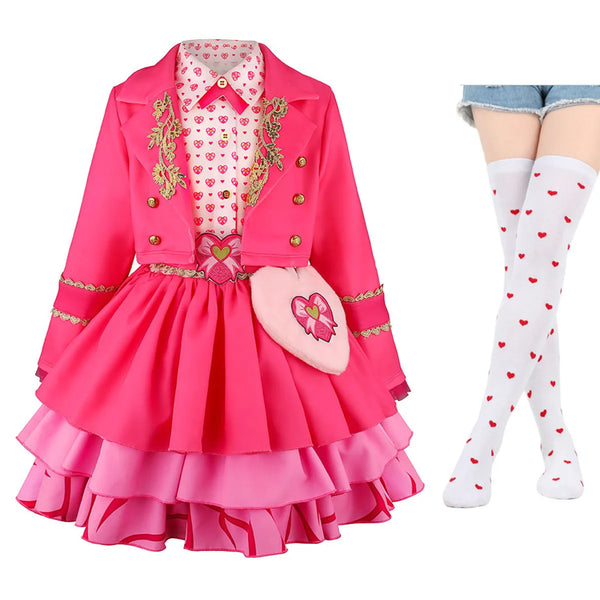 Kids' Mal Girls Evie Fantasia Clothes With Socks Birthday Hall Costume