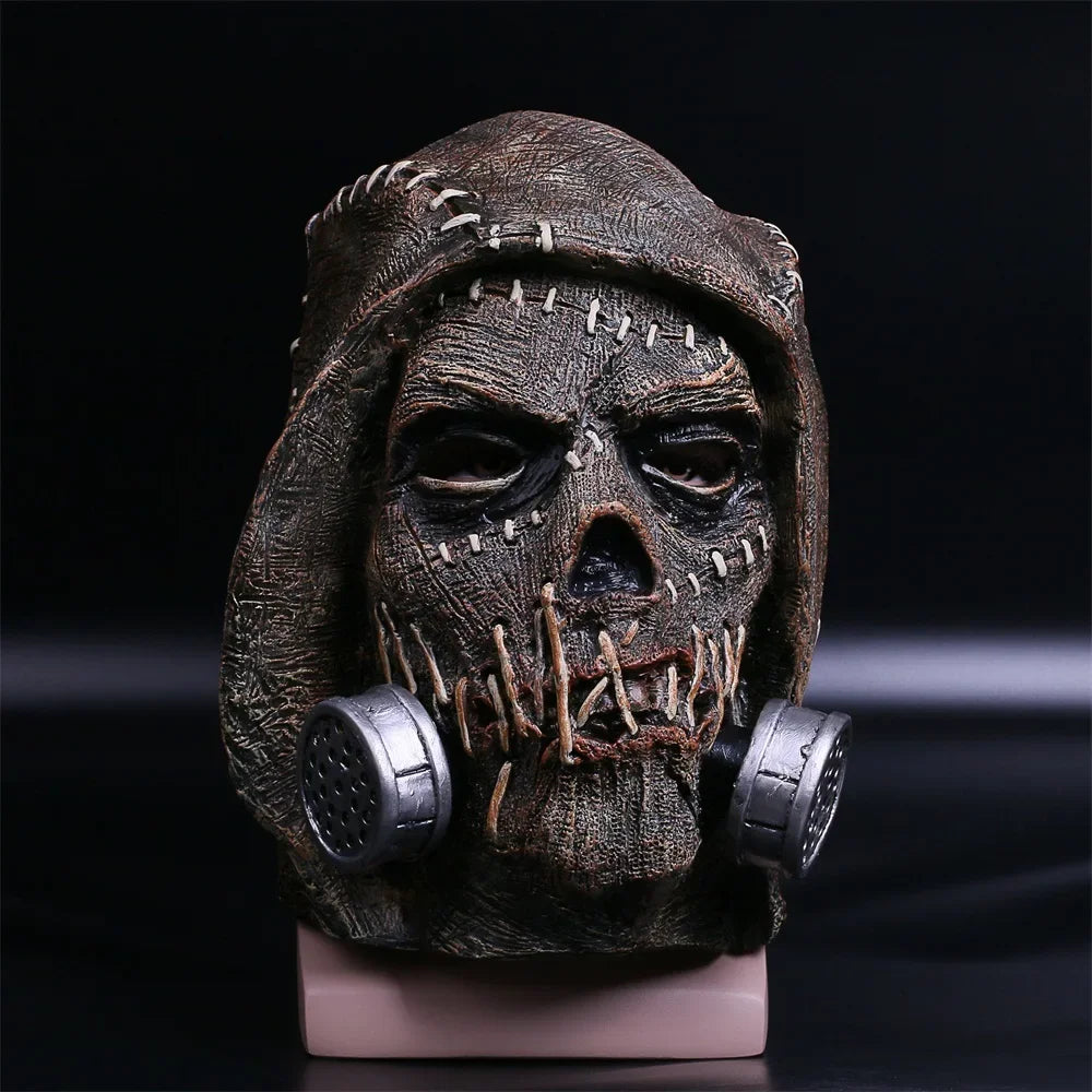 The Scarecrow Skeleton Masks Dr. Jonathan Crane Mask Latex Scary Funny Blocks SuperheroHalloween