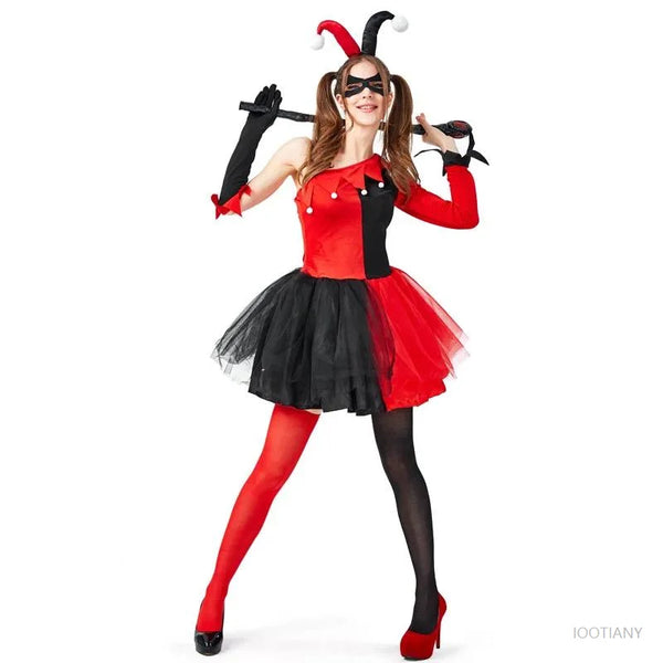 Halloween Carnival Adult Naughty Circus Magic Clown Costume Horror Ghost Clown Funny Role Playing Costume - product image 1