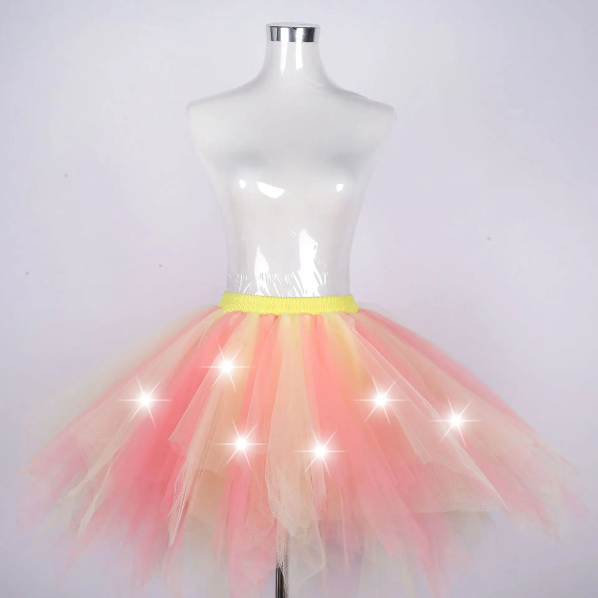 LED Light-Up Tutu Skirt & Fairy Headband Options – Neon Party Costume