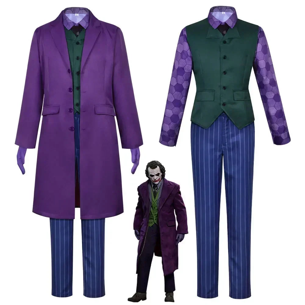 Men's Clown Cosplay Costume Clown full set Coat Shirt Vest Tie Suit Outfits for Male Halloween Costumes Suit - product image 3