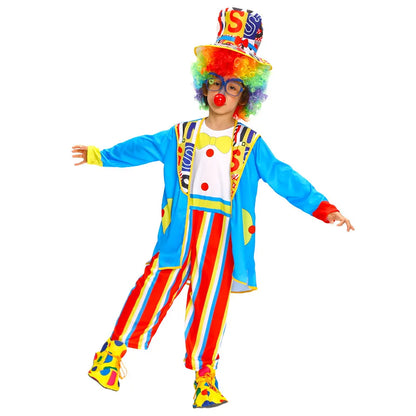 Halloween Kids Performance Clown Suit Kids Costume Clown Outfit No Wig Shoes - ZA-012 / 2XL(140-150cm)