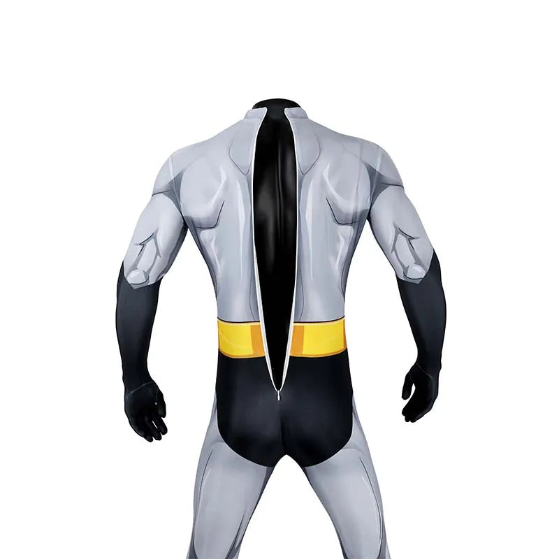 The Batman Costume Cos Animation Version Jumpsuit Halloween Props Bodysuit Adult - J25028BA / Size S