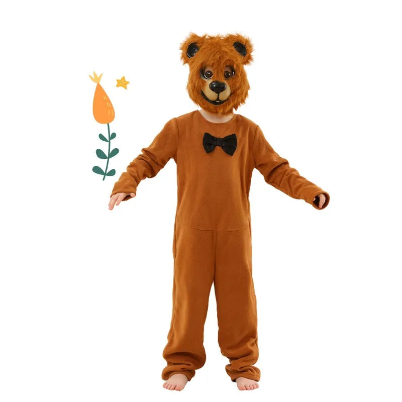Kids Day Halloween Kids Bear Costume Animal Halloween Furry Cosplay Costume Child Movie Jumpsuit - product image 5