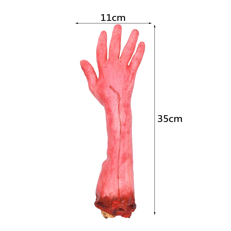 Horror Halloween Party Props Scary Bloody Fake Hand Finger Leg Foot Heart for - product image 9