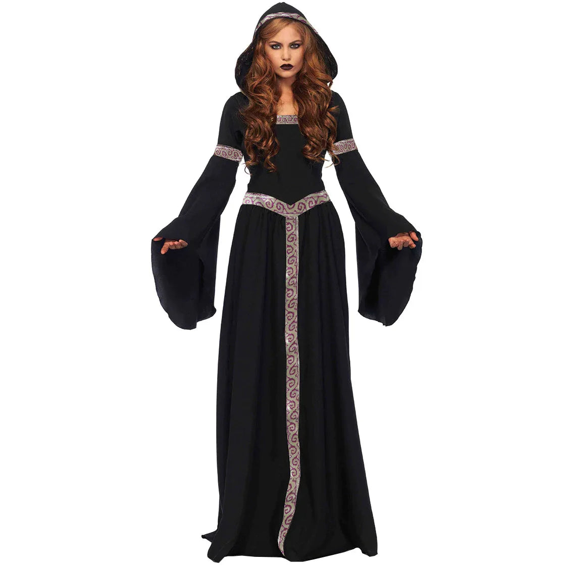 Vip Medieval Witch Black Evil Gothic Women's Dress Halloween Costume - product image 7
