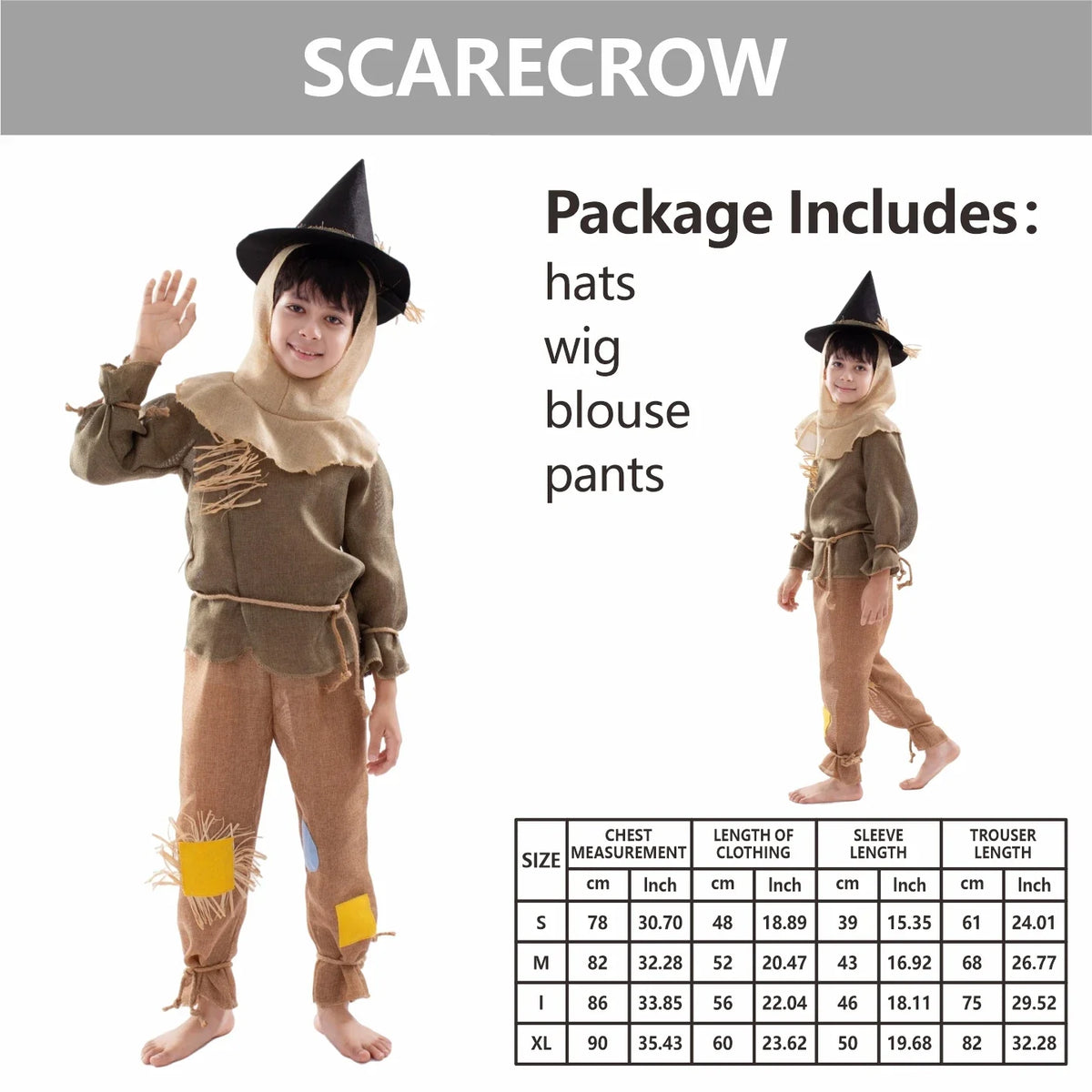 Scarecrow Costume for Kids - Boys & Girls - product image 7