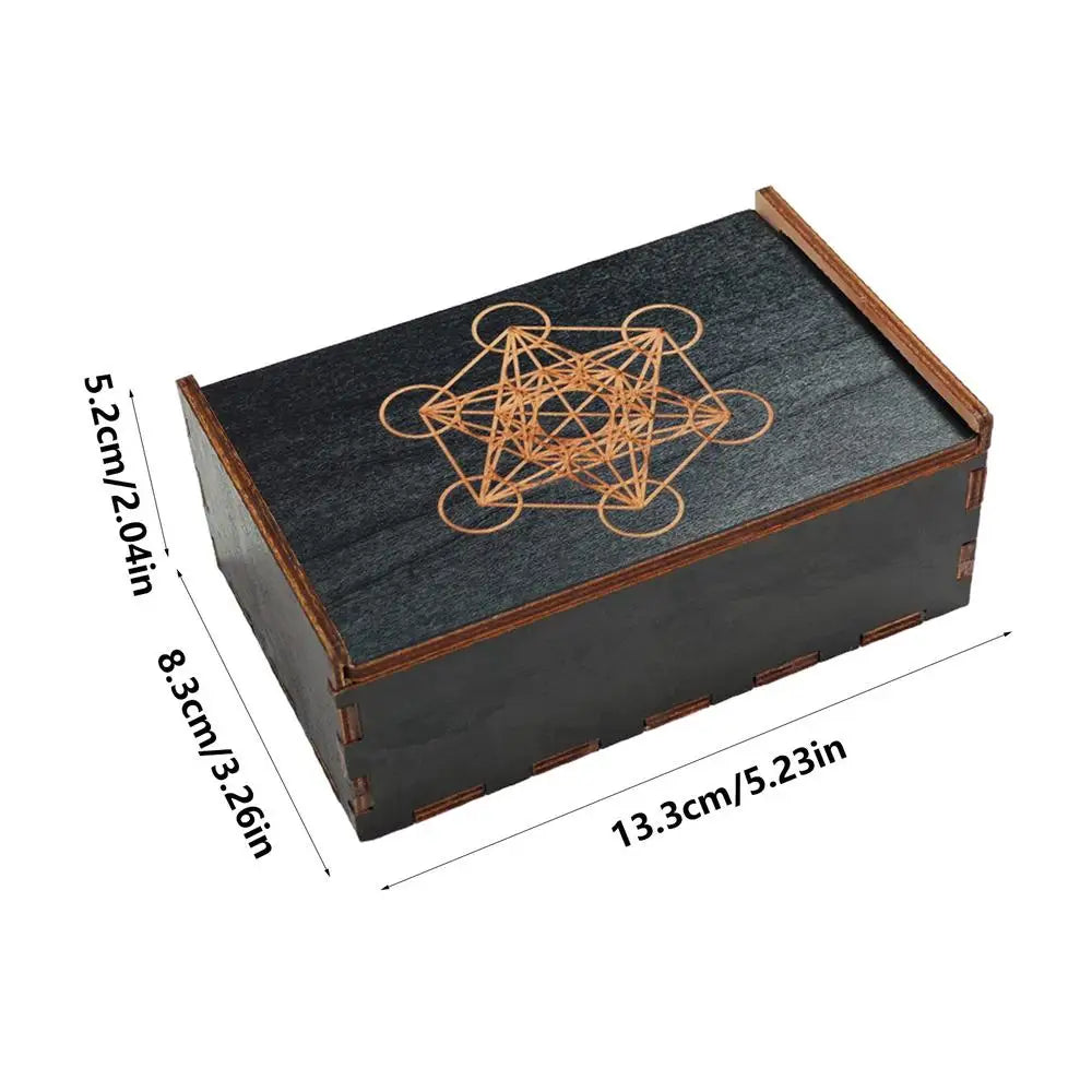 Vintage Wooden Tarot Card & Trinket Box