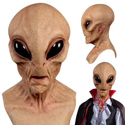 Alien Funny Mask Latex Scary Mask Realistic Creepy Masks for Prop - alternate view 6