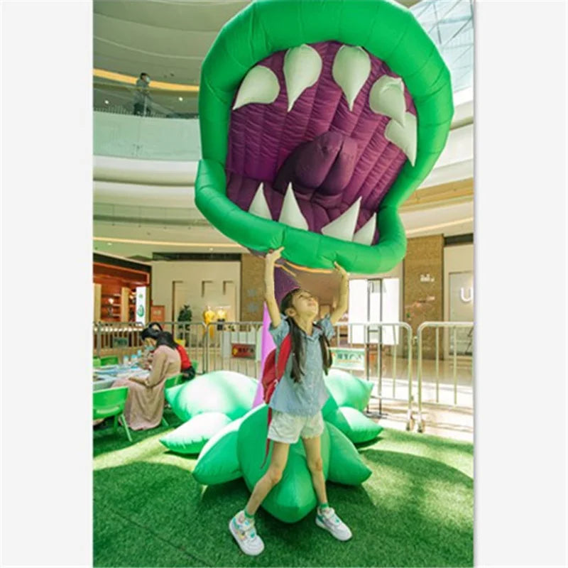 Giant Inflatable Man Eating Flower Plant Model, Terrifying Man Eating Flower Plant Theme Event Decoration