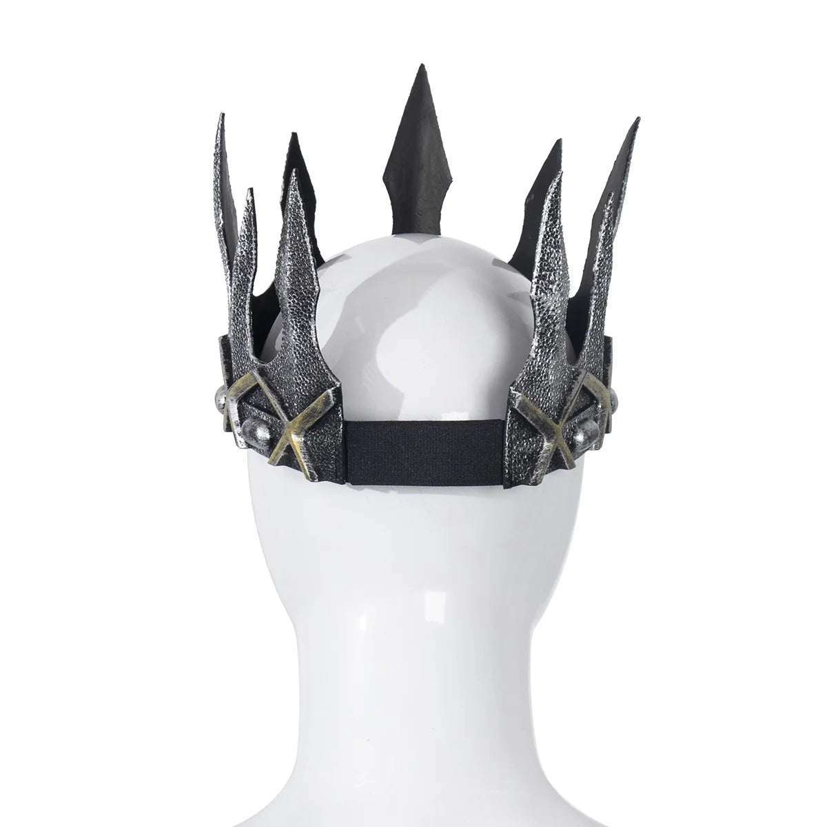 Royal King Crown – Gold or Silver Medieval Costume Headpiece