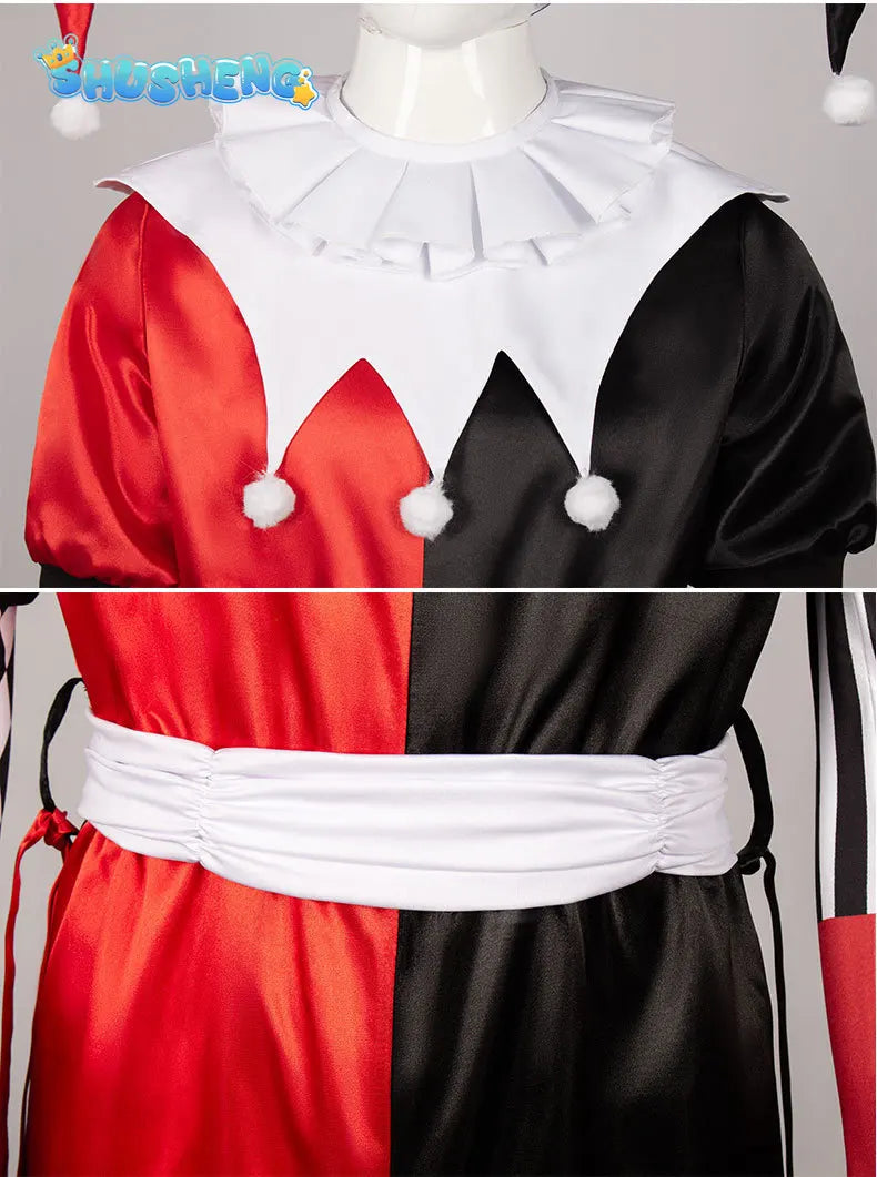 Horror Clown & Queen Costume Full Set Halloween Clown & Jester Costume - product image 6