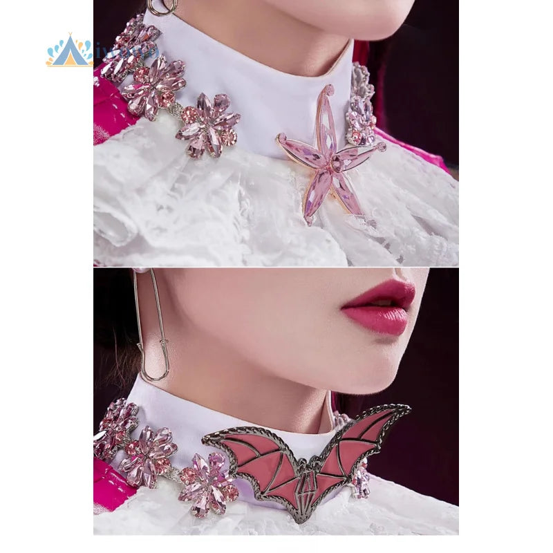 Monster Cos High Costume Draculaura Costume Anime School Uniform PU Leather Hallowen Play - View 5