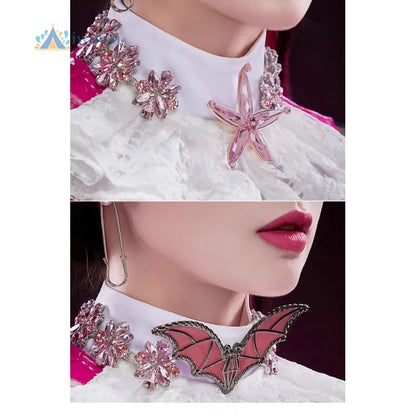 Monster Cos High Costume Draculaura Costume Anime School Uniform PU Leather Hallowen Play - View 5