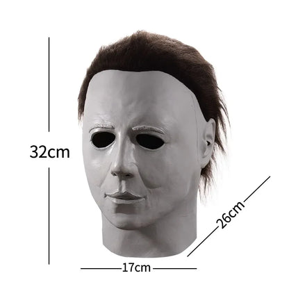 1978 Michael Myers Mask Halloween Costume Horror Bloody Killer Demon Latex Helmet Props - View 6