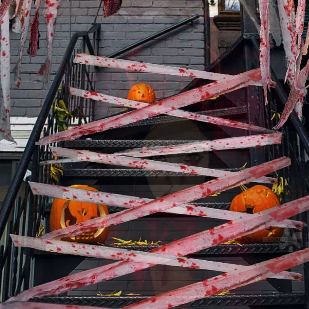 10 m Artificial Blood Bandage Halloween Decoration