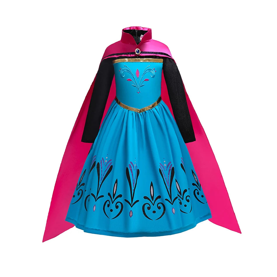 Girls Ice Queen-Inspired Halloween Costume Dress