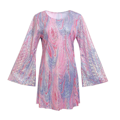 New Halloween Vintage 70s 80s Rock Women Disco Dress Hippie Costumes 60's Birthday Outfits 1970s Prom Sequin - product image 5