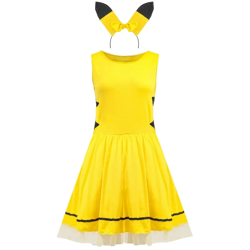 Halloween Women's Role Play Costume Magic Yellow Mouse Rabbit Fancy - view 4