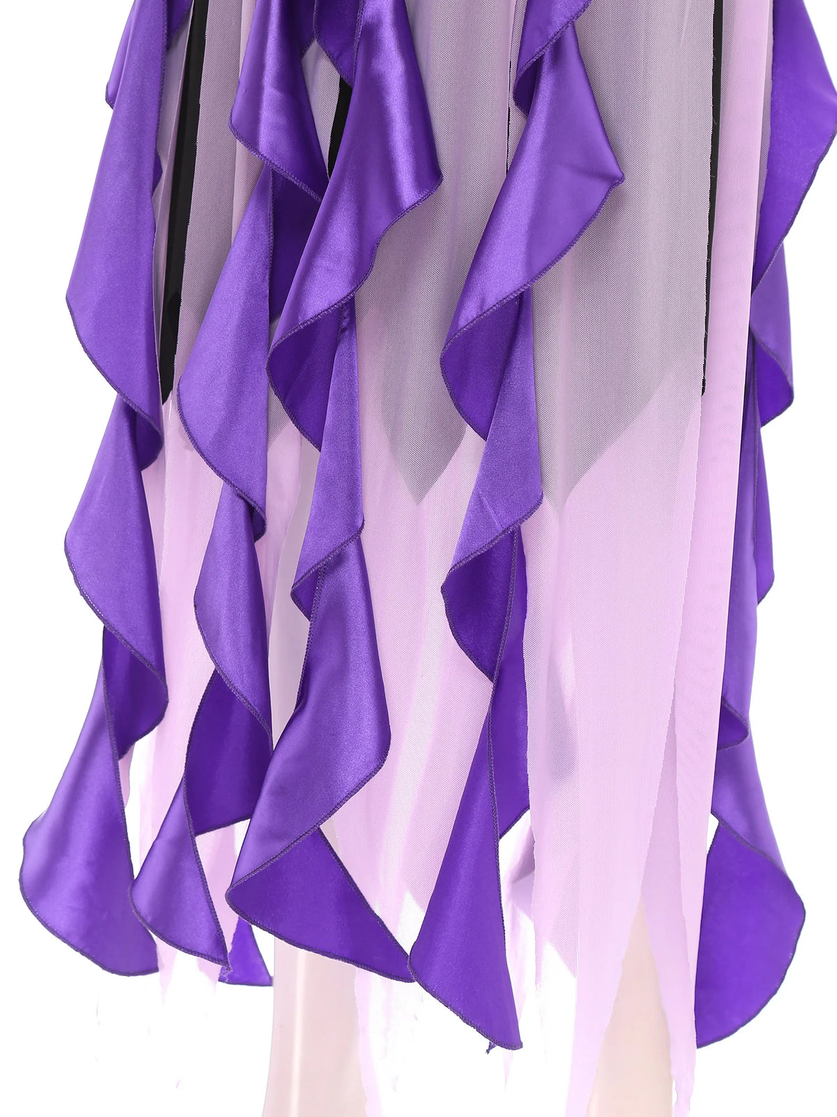 Ursula-Inspired Women's Sea Witch Halloween Costume Dress - Purple XL