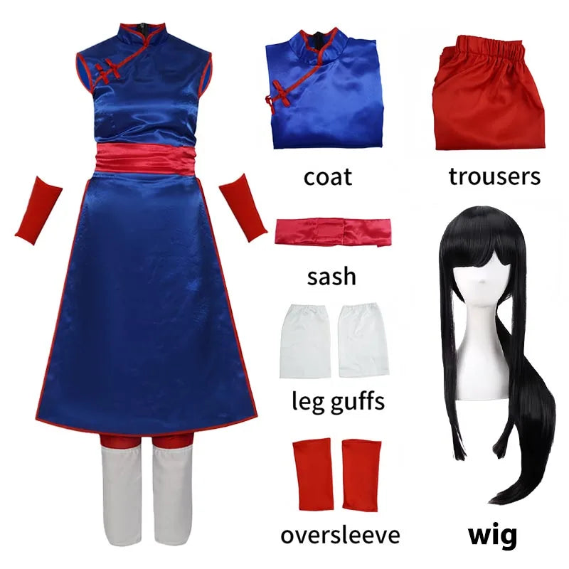 Anime Halloween Cos Adult Women Chichi Cosplay Costumes Tops Trousers Oversleeve Chichi Cosplay Suits Wig - product image 7