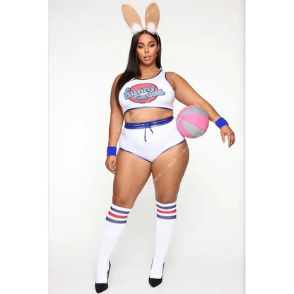 Rabbit Bunny Jam Costumes Space Lola Bunny Rabbit Cosplay Costume Women Halloween Party Clothes Carnival Suit WE7J5D