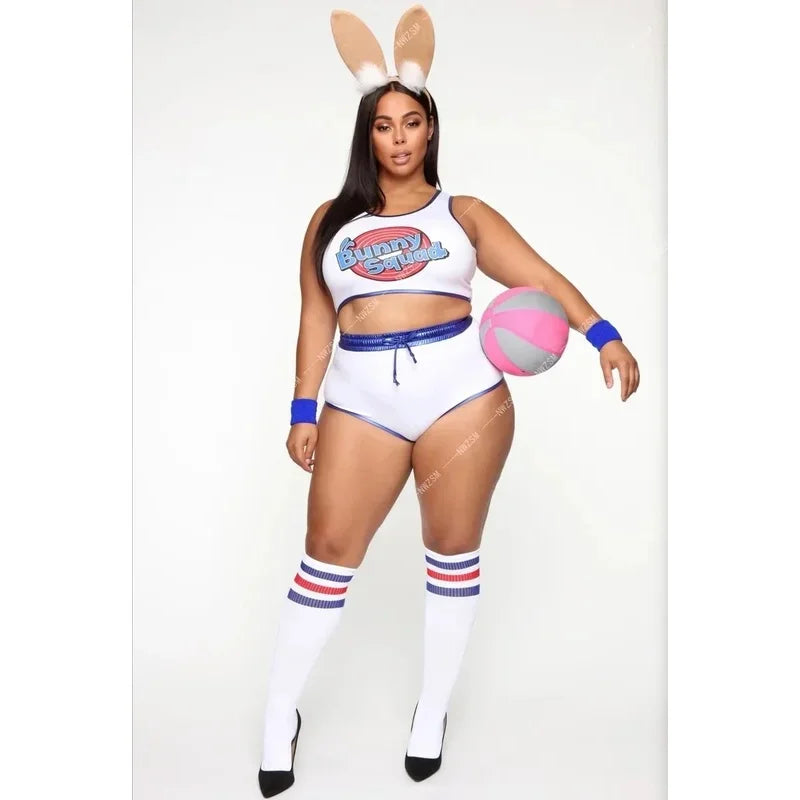 Rabbit Bunny Jam Costumes Space Lola Bunny Rabbit Cosplay Costume Women Halloween Party Clothes Carnival Suit WE7J5D