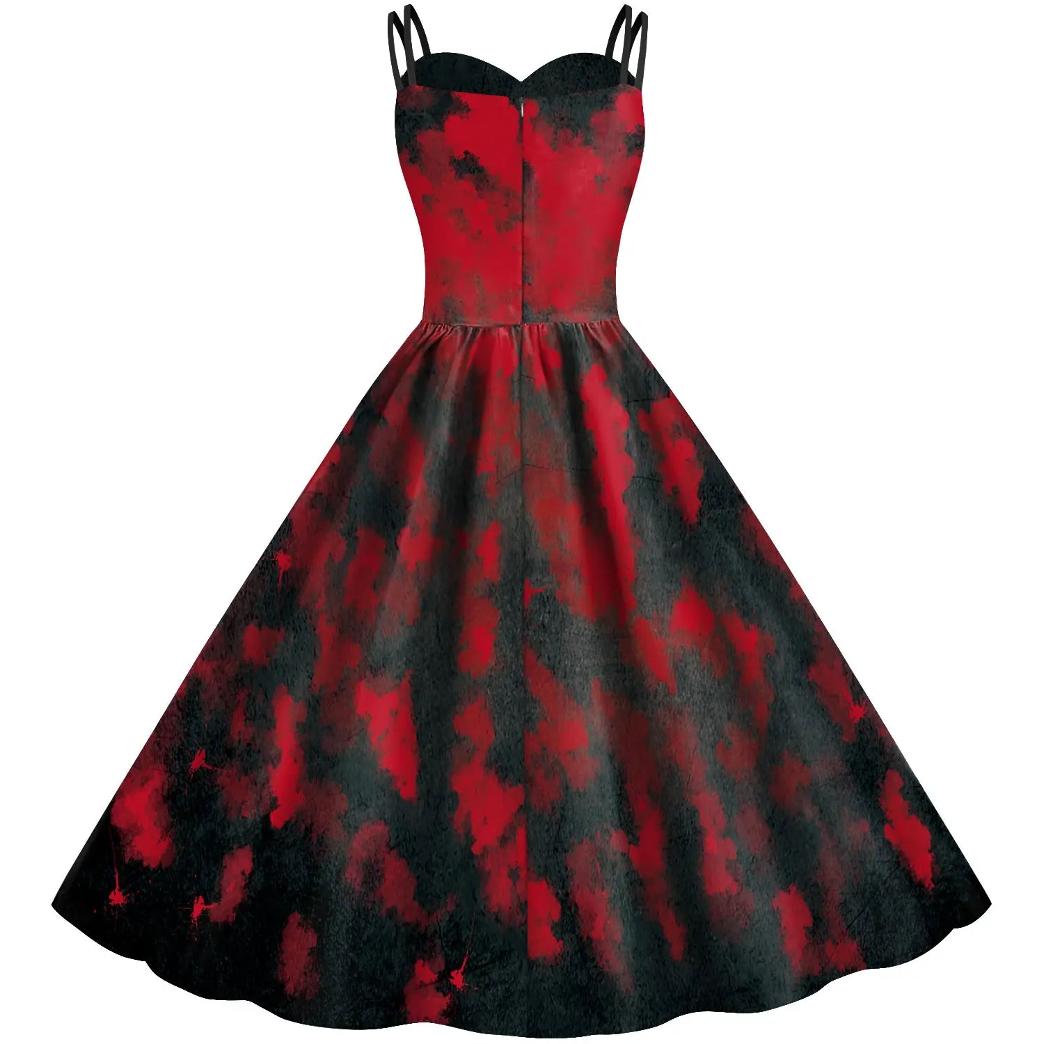 Women's For Movie Role Print Jumpsuit Christmas Dresses Bodysuit Anime Costume - alternate view 3