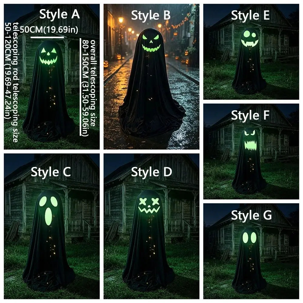 Luminous Halloween Standing Ghost Decor Adjustable Gothic Outdoor Light - up - product image 6