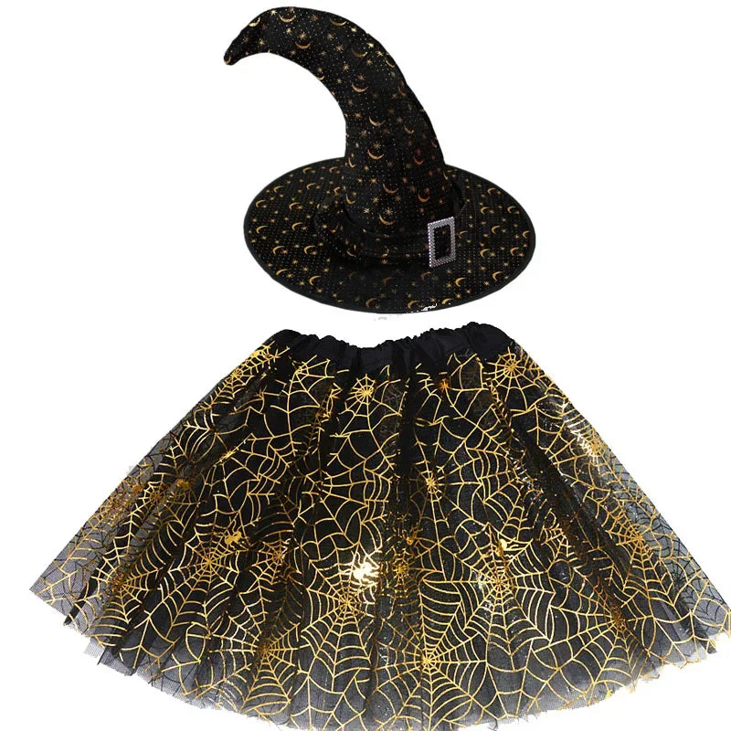 Witch Costumes for Children Kids Wizard Hat Costume Girls - product image 5