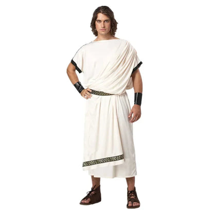 Halloween Man Women Ancient Greek Mythology Rome Toga Robe Greek Mythology God Goddess - Men-2 / XL