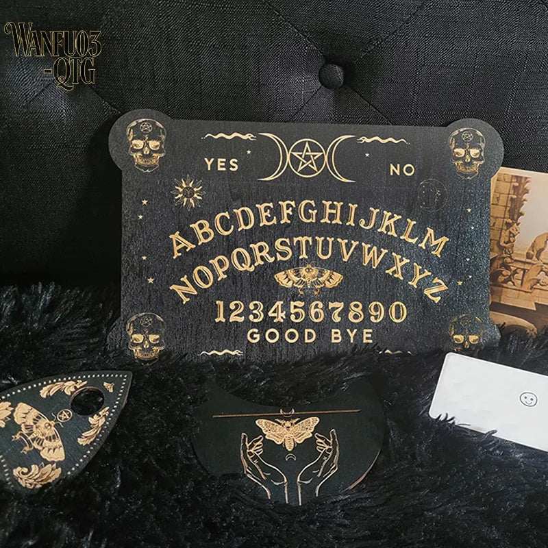 12-Inch Engraved Wooden Pendulum Divination Board