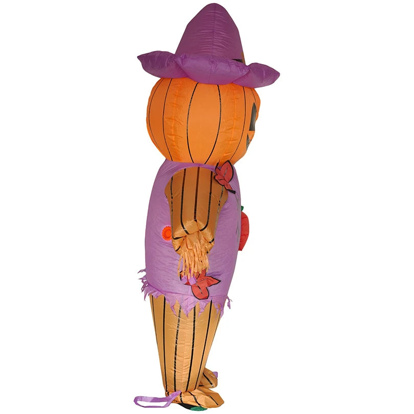 Pumpkin Scarecrow Inflatable Dress Is Funny Courtyard Style Decoration Props Cartoon