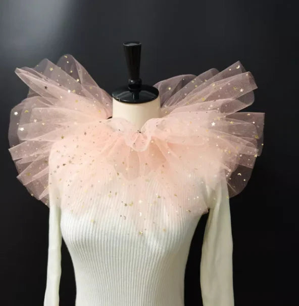 Cosplay Vintage Lady Mesh Neck Collar Edwardian Ruff Circus Costume Props the Sad Clown - View 8